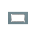 ABB - Placca Square Velvet Grigio Freddo 4M 4gang Grey - Mylos