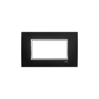 ABB - Placca Square Velvet Nero 4M 4gang Black - Mylos