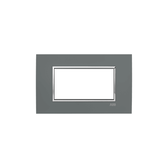 ABB - Placca Square Velvet Graphite 4M 4gang Black - Mylos