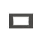 ABB - Square frame Velvet Anthracite 4M 4gang Mylos PLACCA SQUARE VELVET ANTRACITE. 2CSY0426QSP