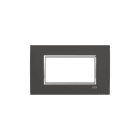 ABB - Square frame Velvet Anthracite 4M 4gang Mylos PLACCA SQUARE VELVET ANTRACITE.