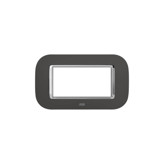 ABB - Placca Round Velvet Anthracite 4M 1gang Mylos - Mylos. 2CSY0426RSP