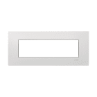 ABB - Etik Square Frame 7M White 1gang - Placca Bianco Mylos