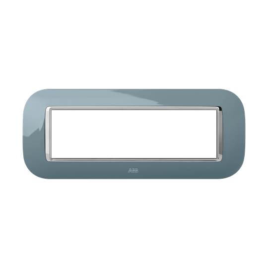 ABB - Placca round lucent grigio freddo 7M 1gang grey - Mylos