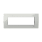 ABB - Square frame Lucent Ice 7M 7gang Silver Placca Ghiaccio Mylos.