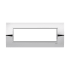 ABB - Square frame, Metal, Glossy Chrome 7M 7gang - Mylos PLACCA SQUARE METAL CROMO LUCIDO 7M. 2CSY0706QLZ