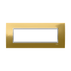 ABB - Square frame Metal Glossy Gold 7M 1gang Mylos PLACCA ORO LUCIDO