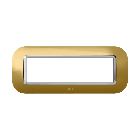 ABB - Placca round metal oro lucido 7M 1gang Gold - Mylos