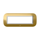 ABB - Placca round metal oro lucido 7M 1gang Gold - Mylos