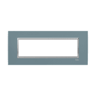 ABB - Placca Square Velvet Grigio Freddo 7M 7gang Grey - Mylos