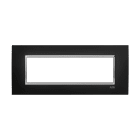 ABB - Placca Square Velvet Nero 7M 1gang Black - Mylos