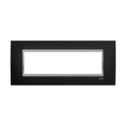 ABB - Placca Square Velvet Nero 7M 1gang Black - Mylos