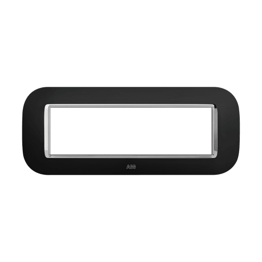 ABB - Placca round velvet nero 7M 7gang black Mylos. 2CSY0723RSP