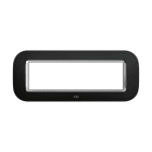 ABB - Placca round velvet nero 7M 7gang black Mylos. 2CSY0723RSP