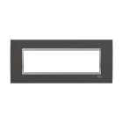 ABB - Placca Square Velvet Anthracite 7M 7gang Mylos - Mylos Square Frame Velvet Anthracite 7M.
