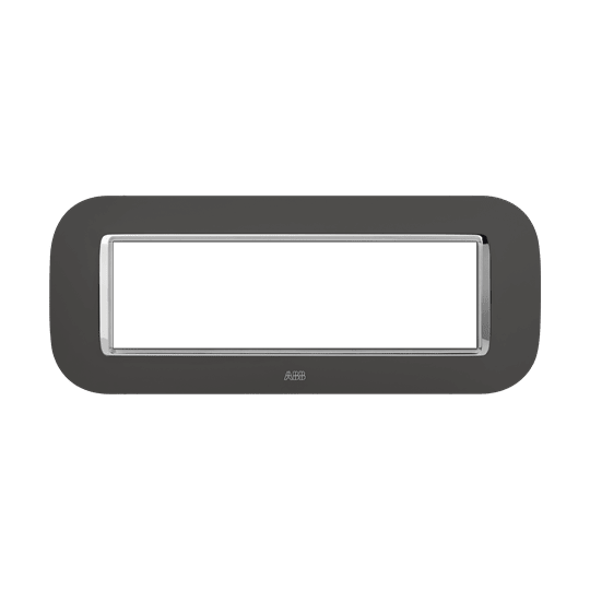 ABB - Placca round velvet anthracite 7M 1gang - Mylos