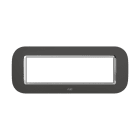 ABB - Placca round velvet anthracite 7M 1gang - Mylos