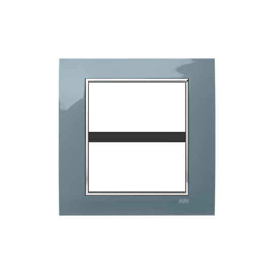 ABB - Placca Square Lucent Grigio Freddo 4+4M 2gang Grey - Mylos