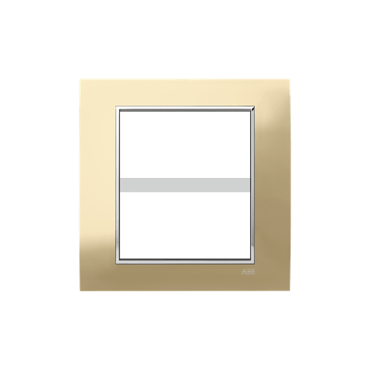 ABB - Placca Square Metal Oro Satin 4+4M 8gang Gold - Mylos