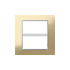 ABB - Placca Square Metal Oro Satin 4+4M 8gang Gold - Mylos