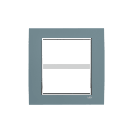 ABB - Placca Square Velvet Grigio Freddo 4+4M 2gang Grey - Mylos