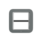 ABB - Placca round velvet graphite 4+4M 2gang black - Mylos.