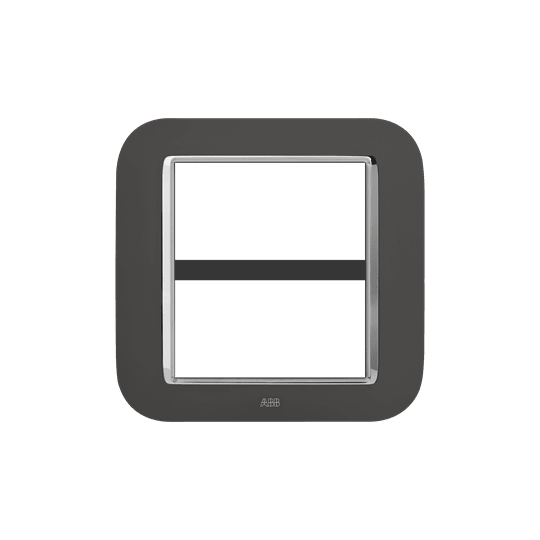 ABB - Placca round velvet anthracite 4+4M 8gang - Mylos