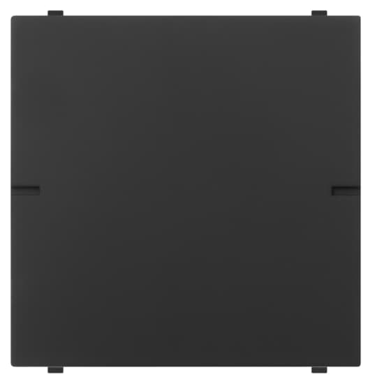 ABB - Single-pole two-way switch, 16AX, 250V~, 2 modules (screwless) Rocker/button, Black - Mylos DEVIATORE 1P, 16AX, 2 MOD. (C.RAP.)