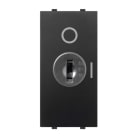 ABB - Double-pole switch, 16A - 250V~, with key control 2-pole switch, 16AX with key control - Black Mylos.