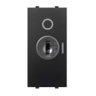 ABB - Double-pole switch, 16A - 250V~, with key control 2-pole switch, 16AX with key control - Black Mylos.