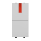ABB - Pulsante singolo 1P, 16A, 250V~, normalmente aperto, con diffusore ROSSO (LED incorporato) - Mylos. 2CSY1024MC