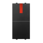 ABB - Pulsante singolo 1P, 16A, 250V~, normalmente aperto, con diffusore ROSSO (LED incorporato) - Mylos. 2CSY1024MS