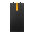 ABB - Pulsante singolo, 16A - 250V~, normalmente aperto, con diffusore ARANCIONE (LED incorporato) - Mylos. 2CSY1026MS