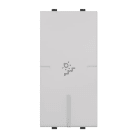 ABB - Pulsante 1P, 16A, NA, LUCE SCALE, Single-pole push switch, 16A - 250V~, normally open, with STAIRLIGHT symbol "light" Single push button 1NO 1NC 0CO White - Mylos. 2CSY1030MC