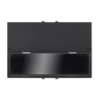 ABB - Pulsante singolo, 16A - 250V~, normalmente aperto, con portaetichette retroilluminata, 3 moduli (LED incorporato) - Nero - Mylos 1P, 16A, NA, 3 MOD. ETICHETTA. 2CSY1032MS