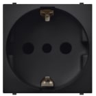 ABB - Presa 2P+E 16A 250V~ P30 Type Italian Black Mylos T