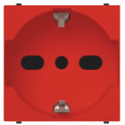 ABB - Presa 2P+E bivalente 16A 250V~ P30/17 rossa tipo italiano Bipasso Red Mylos.
