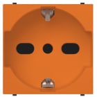 ABB - 2p+e socket outlet, 16a - 250v~, p30/17 type, arancio italian bipasso mylos.