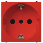 ABB - Presa 2P+T 16A P30 Rossa Italian Type Mylos - 250V~ 16A RED Socket Outlet
