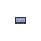 ABB - Electronic thermostat with day/week programming, summer/winter function, LCD display, powered by 1.5V AA battery. Button Heater 0gang Black - Mylos. 3 modules.