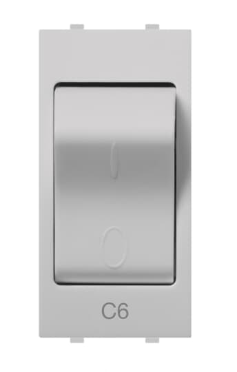 ABB - Automatic MCB, 1P+N, C6, breaking capacity 1.5kA White - Mylos INT. AUT. MAGN., 1P+N, C6, 1.5KA