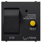 ABB - Automatic RCD 1P+N C10 10mA 3kA Black Mylos INT. AUT. MAGN. DIFF.