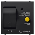 ABB - Automatic RCD 1P+N C16 10mA 3KA Black Mylos INT. AUT. MAGN. DIFF.