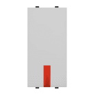 ABB - Red warning light, (incorporated LED) exchangeable / White - Mylos SPIA DI SEGNALAZIONE, LED ROSSO.