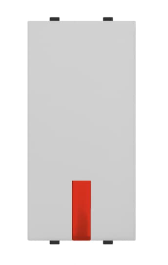 ABB - Red warning light, (incorporated LED) exchangeable / White - Mylos SPIA DI SEGNALAZIONE, LED ROSSO. 2CSY1312MC