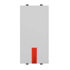 ABB - Red warning light, (incorporated LED) exchangeable / White - Mylos SPIA DI SEGNALAZIONE, LED ROSSO.