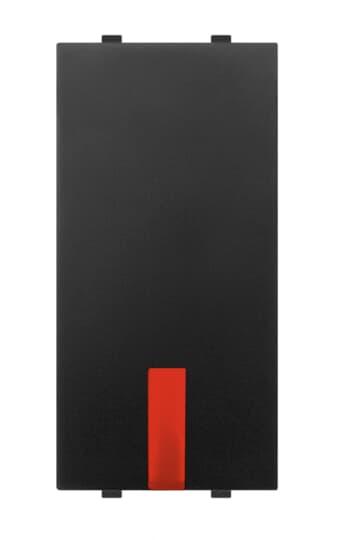 ABB - Spia di segnalazione a LED rosso incorporato, sostituibile, nero - Mylos. 2CSY1312MS