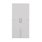 ABB - 1 module key cover, with TABLE LAMP symbol Switch/dimmer Symbol "light" White - Mylos COPRITASTO 1 MOD., LAMPADA DA TAVOLO 2CSY1503MC