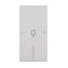 ABB - 1 module key cover, with TABLE LAMP symbol Switch/dimmer Symbol "light" White - Mylos COPRITASTO 1 MOD., LAMPADA DA TAVOLO