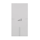 ABB - 1 module key cover with DIMMER symbol Switch/dimmer White - Mylos, COPRITASTO 1 MOD., VARIALUCE.